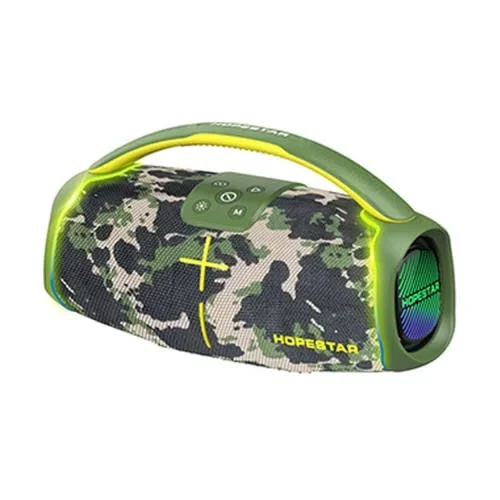 Altavoz Bluetooth Hopestar H61 Envolvente Portátil Impermeable Para Exteriores 50 W (Camuflaje)