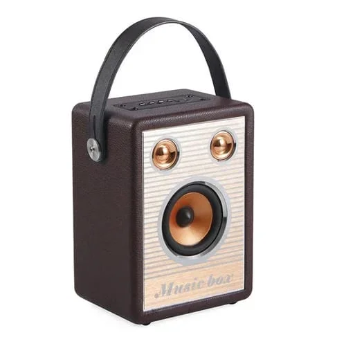 Altavoz Bluetooth Inalámbrico De Mano (Marrón)