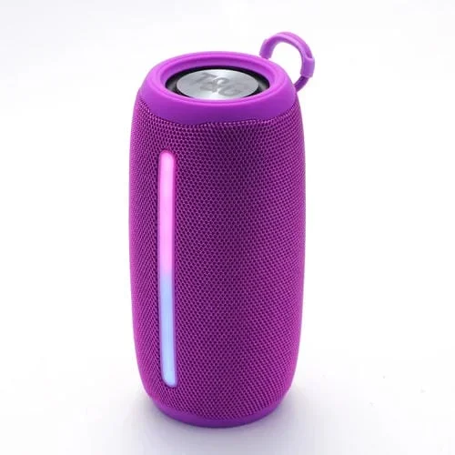 Altavoz Bluetooth T&G Tg663 Inalámbrico Led Colorido Portátil Subwoofer Para Exteriores (Púrpura)