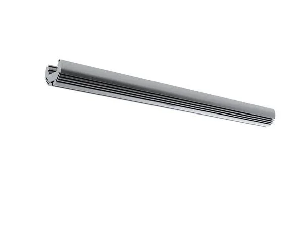 Alu-round – perfil de aluminio para tiras led – forma redonda – aluminio anodizado – gris plata – 2 m