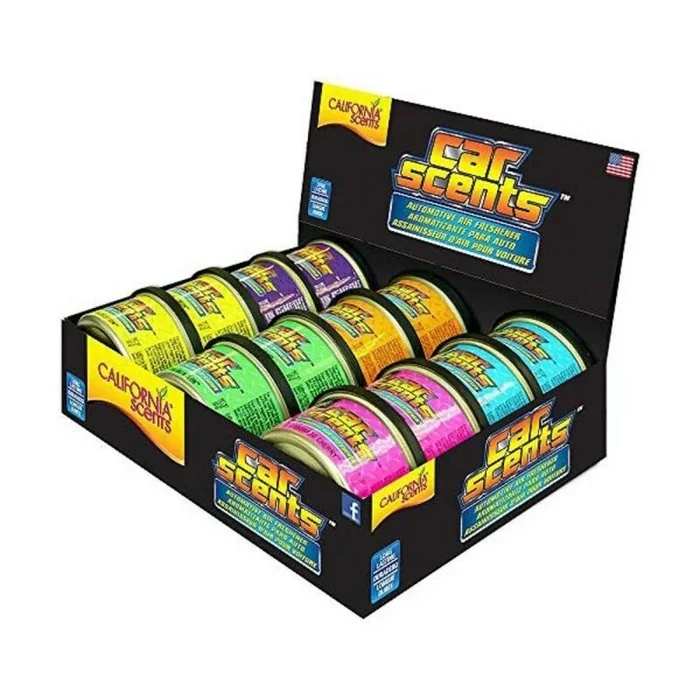 Ambientador para coche california scents (12 uds)