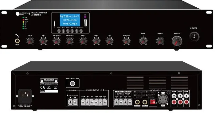 Amplificador Pa 240w Con Mp3/fm/bt A-2401fm
