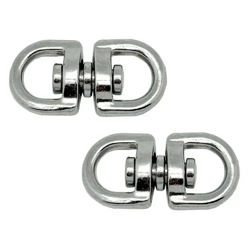 Anilla giratoria ap12, acero níquelado, 10 mm, 3/8″. 2 unidades