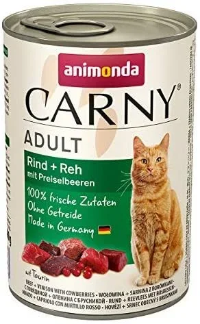 Animonda Carny Adult Rind & REH & Preiselbeeren 400g (Menge: 6 je Bestelleinheit)