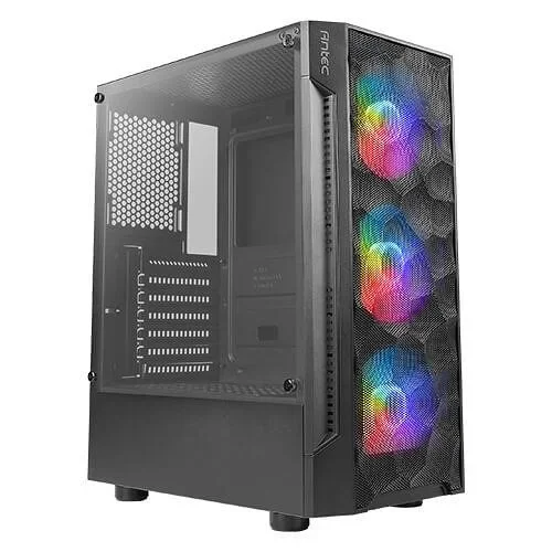 ANTEC Caja Gaming Nx260 ATX 2 X usb2.0 1 X us3.0 Sin Fuente, Negro, Argb