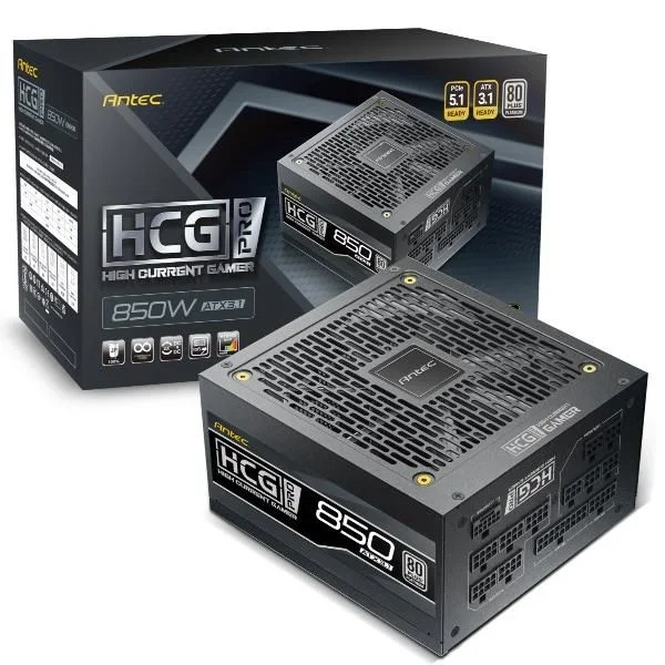 Antec FUENTE ALIMENTACION HCG850 PRO P EC 850W 80+ PLATINUM MODULAR ATX NEGRO