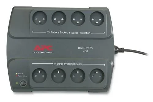 APC Back-UPS 400 sistema de alimentación ininterrumpida (UPS) En espera (Fuera de línea) o Standby (Offline) 0,4 kVA 240 W 8 salidas AC