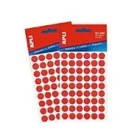 APLI Circular labels 5 sheets 19 x 19mm Red etiqueta autoadhesiva Rojo 100 pieza(s)