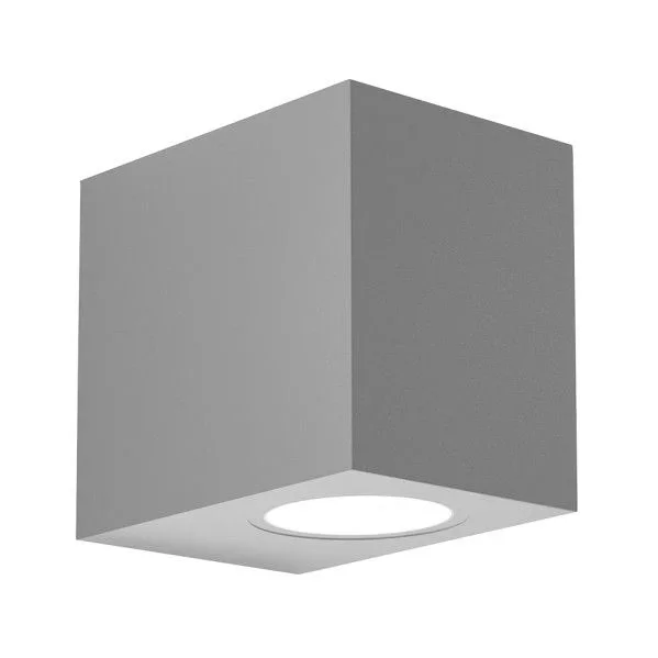 Aplique exterior alce 1xgu10 gris ip44 8x7x9 cm