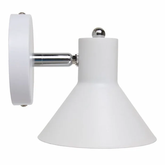 Aplique foco de metal blanco de 13x15x14 cm – LOLAhome