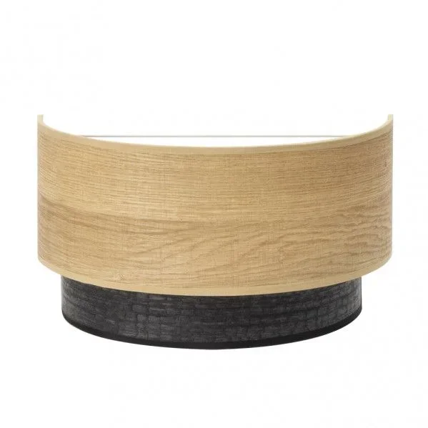 Aplique Negro/madera Clara modelo Colet 1xE27 FABRILAMP