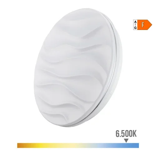Aplique super led de superficie modelo desert 18 w 1820 lm 6500 k ø33 x 6,8 cm