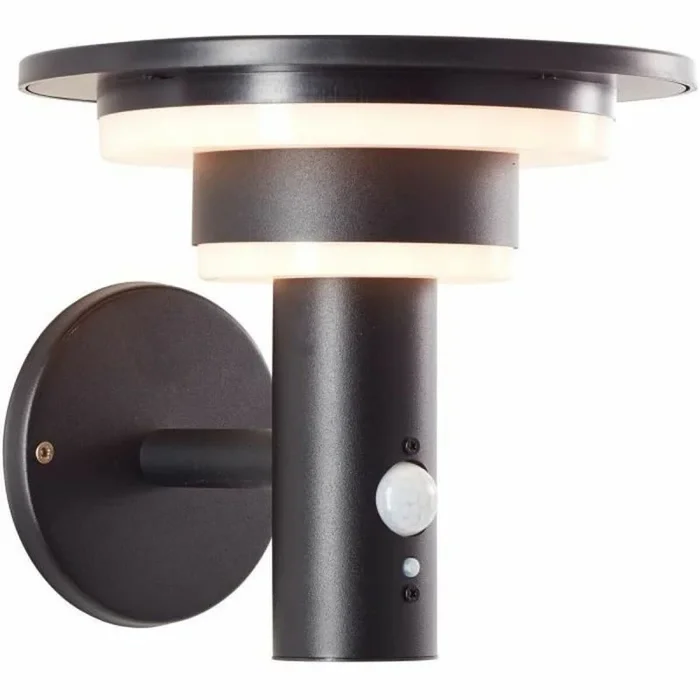 Applique extérieure – BRILLIANT – GARVINA – LED et solaire – Détecteur de mouvement – Acier inoxydable et plastique – 4 W – No