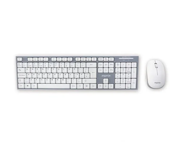 Approx APPKBWELEGANT Teclado+Raton INALÁMBRICOS 2.4GHZ RATÓN 1200 dpi Auto ON/Off