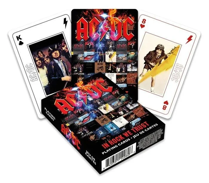 AQUARIUS AC/DC in Rock NOI Confati Juego de 52 Cartas Jolly