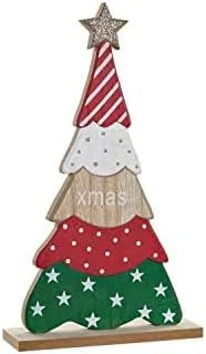 árbol navidad decoración madera 30×17