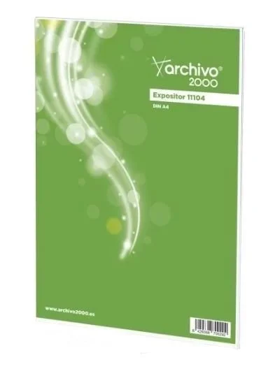 Archivo 2000 expositor mural con adhesivo din a5 vertical 150x210mm cristal transparente