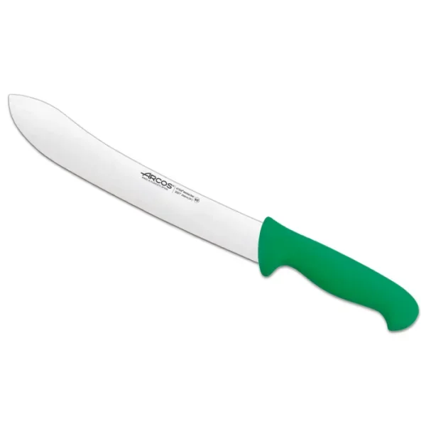 Arcos 10-Inch 250 mm 2900 Range Curved Butcher Knife, Green