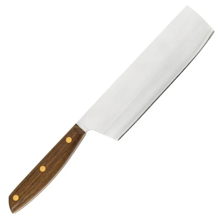 Arcos Serie Nordika – Cuchillo Usuba – Acero Inoxidable NITRUM – Hoja de 175 mm – Mango de Madera Ovengkol 100% natural de bosques certificados – Embalaje 100% reciclado