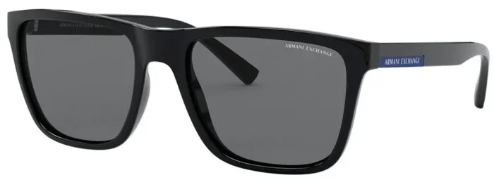 Armani Exchange Ax4080s Lentes Oscuros, Negro/Gris Polarizado, 57 mm para Hombre