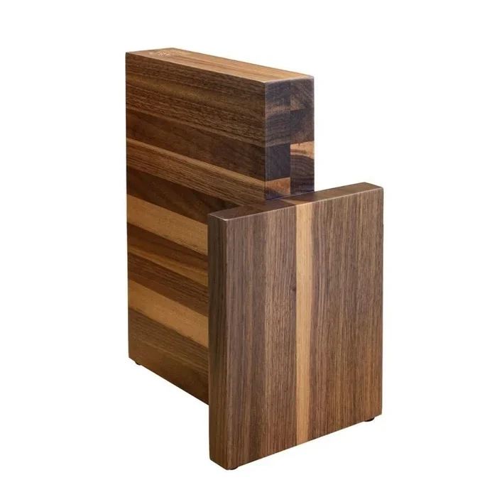 Artelegno – Bloque magnético para cuchillos (6 ranuras, madera de nogal), color marrón