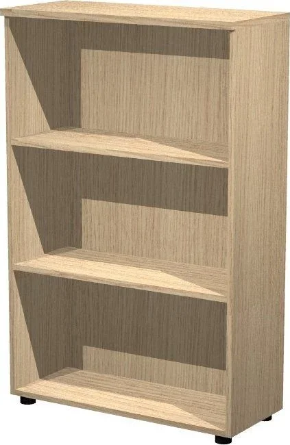 Artexport estantería media presto abierta 2 estantes 22mm regulables con trasera roble