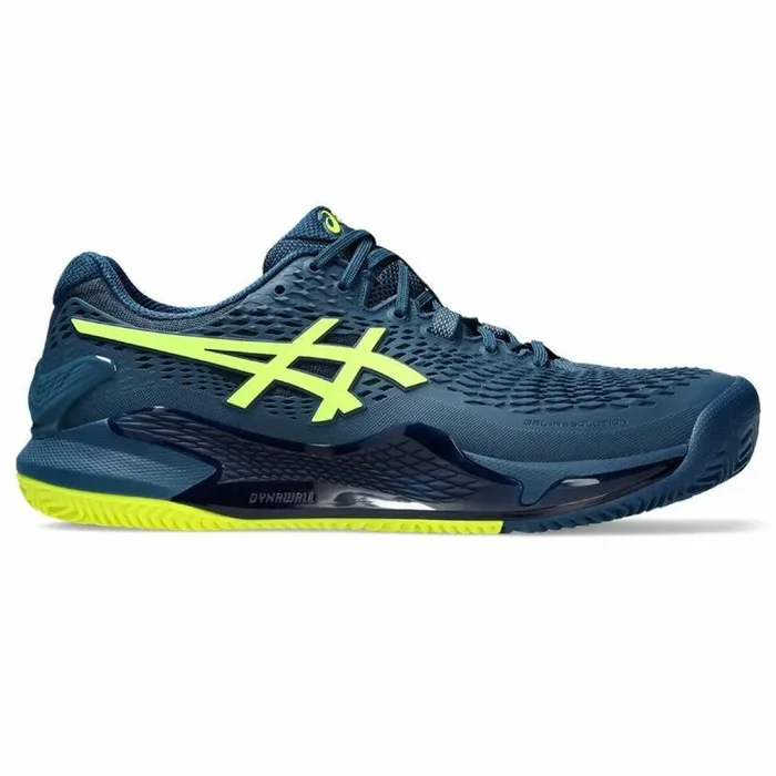 Asics Gel-Resolution 9 Clay, Sneaker Hombre, Mako Blue Safety Yellow, 41.5 EU