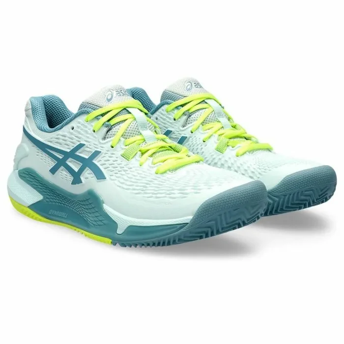 ASICS Gel-Resolution 9 Clay, Sneaker Mujer, Soothing Sea/Gris Blue, 37 EU