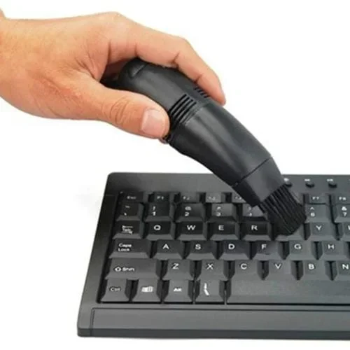 Aspiradora Mini USB para Teclado de Mesa de Escritorio con Cepillos Integrados