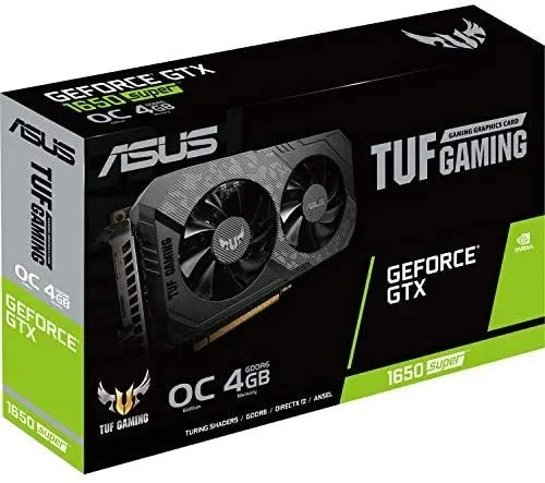 ASUS TUF-GTX 1650-O4G-GAMING – Tarjeta gráfica (NVIDIA GeForce GTX 1650, 4 GB, GDDR 5, 128 bit, 896 Cuda Núcleos, 1785 MHz, HDMI, DisplayPort, DVI, PCI Express 3.0 x 16)