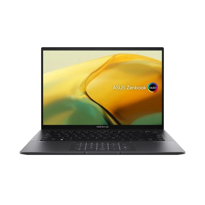 Asus zenbook 14 oled um3402ya 5825u portátil 35,6 cm (14″) 2.8k amd ryzen™ 7 16 gb lpddr4x-sdram 512 gb ssd wi-fi 6e (802.11ax) windows 11 home negro