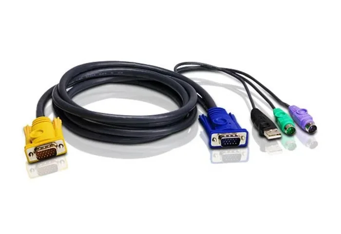 ATEN 2L5301UP cable para video, teclado y ratón (kvm) Negro 1 m