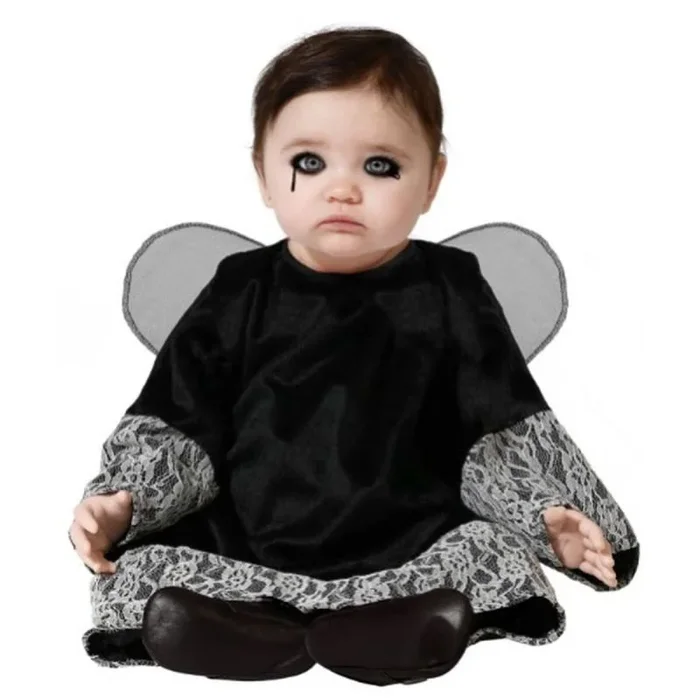 Atosa disfraz angel negro niña bebé 24 meses