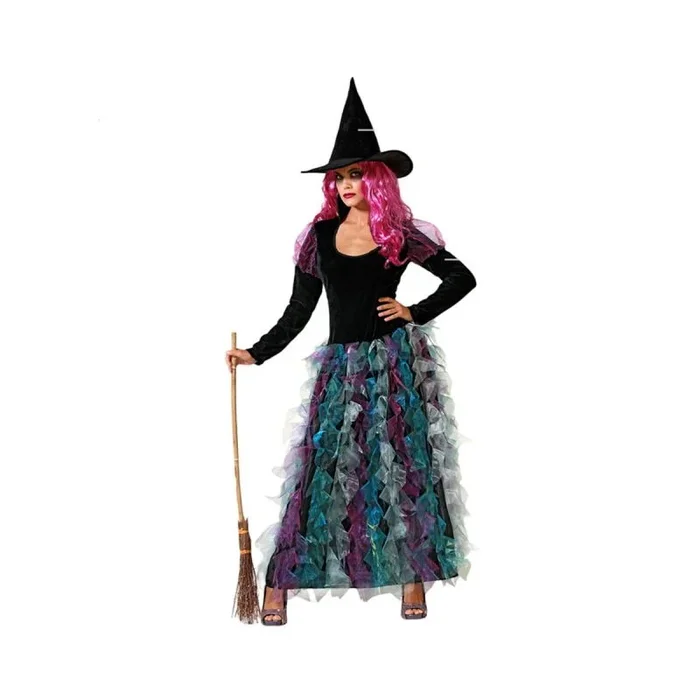 Atosa disfraz bruja verde vestido con sombrero mujer adulto XXL