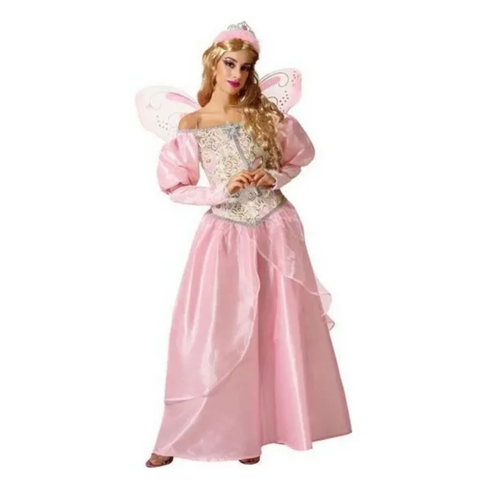 Atosa disfraz hada madrina adulto rosa M