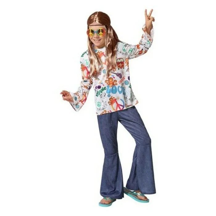 Atosa disfraz hippie niño multicolor infantil 5 a 6 años
