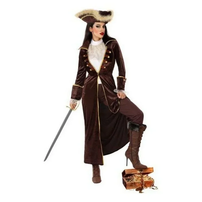 Atosa disfraz pirata marrón mujer adulto XXL