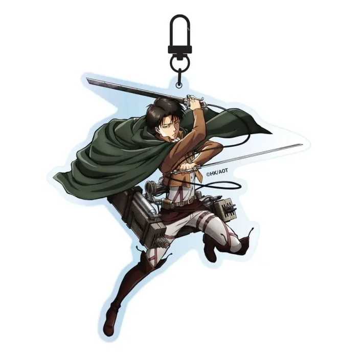 Attack on titan llavero acrilico levi