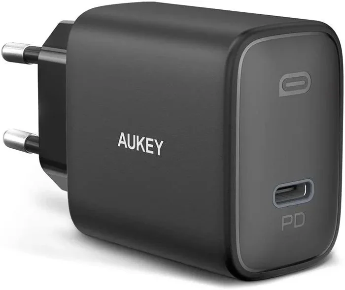 Aukey pa-f1s swift cargador de dispositivo móvil negro 1xusb c power delivery 3.0 20w 3a