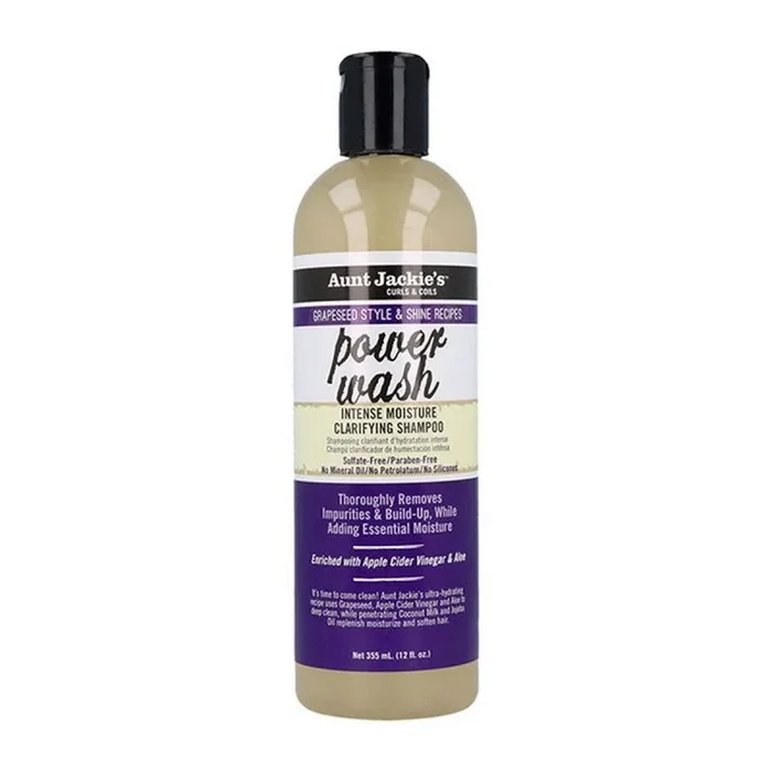 Aunt Jackie’S Curls & Coils Grapeseed Power Wash Champú 355 ml/12Oz