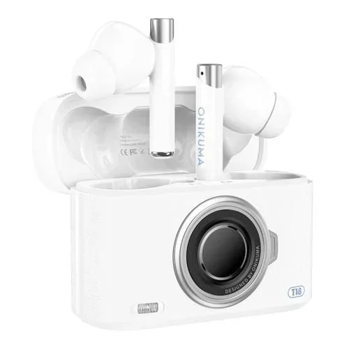 Auricular Inalámbrico Onikuma T18 Bluetooth 5.3 (Blanco)