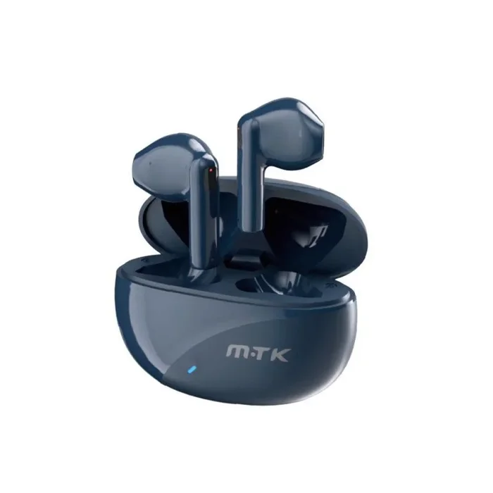 Auriculares bluetooth 5.3 muffin tc3252 / tws / base de carga / tactil / azul oscuro / mtk / 0352526