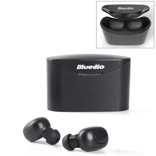 Auriculares Bluetooth Bluedio Tws T-Elf Versión 5.0 En La Oreja Con Cabina De Carga (Negro)
