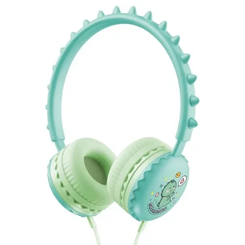 Auriculares con Cable y Micrófono Y19 Música Estéreo Dibujos Animados (Dinosaurio)