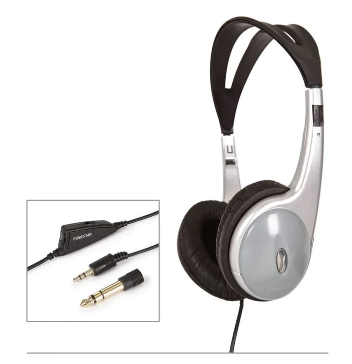 Auriculares Diadema Estereo Para TV Con Cable 5m