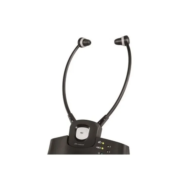 Auriculares inalámbricos intrauditivos meliconi steto digital con base de carga/ con micrófono/ jack 3.5/ toslink/ negros