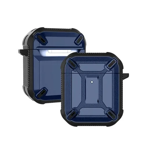 Auriculares Inalámbricos King Kong Armor A Prueba De Golpes Con Funda Protectora De Silicona Para Aéreos 1/2 (Azul)
