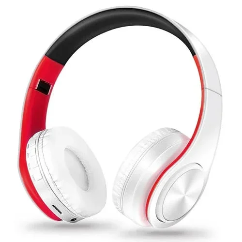 Auriculares Inalámbricos Lpt660 Plegables Deportes Estéreo Bluetooth Soporte Tarjeta Tf (Rojo)