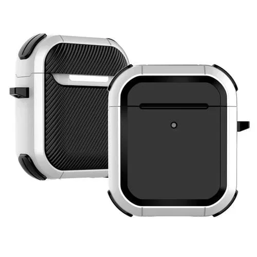 Auriculares inalámbricos Thunder Mecha con funda TPU para Aeronaves 1/2 (Blanco)