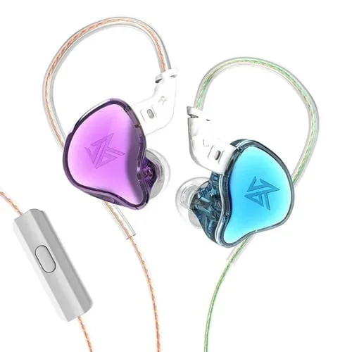 Auriculares internos KZ-EDC 1.2M subwoofer con micrófono (Colorido)